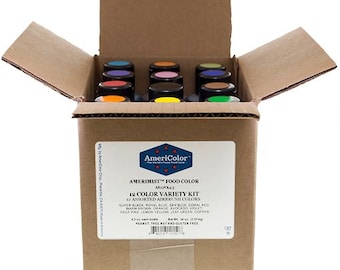 AmeriColor, 4.5 oz AmeriMist 12 Color Airbrush Variety Kit