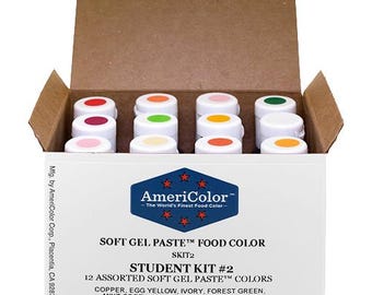 AmeriColor, .75 Soft Gel Paste 12 Color Student Kit #2