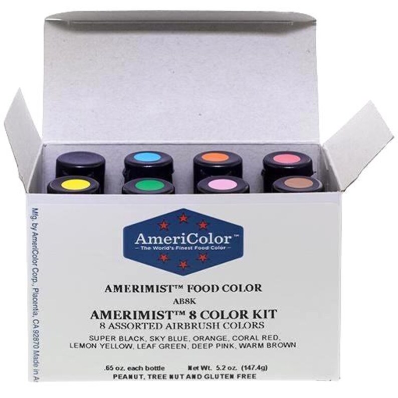 Amerite Color Americolor, .65 Oz Amerimist 8 Color Airbrush Kit - Etsy
