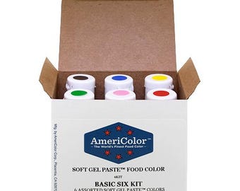 AmeriColor, .75 oz Soft Gel Paste 6 Color Basic Six Kit