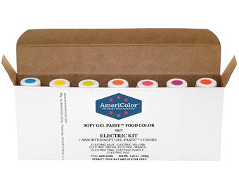 AmeriColor, .75 oz Soft Gel Paste 7 Color Electric Kit