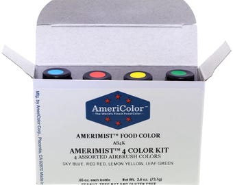 AmeriColor, .65 oz AmeriMist 4 Color Airbrush Kit