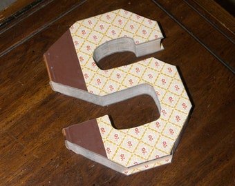 Cut Book Letters for Wedding Gifts or House Warming Gifts, Book Art, Block Letters, Vintage Books