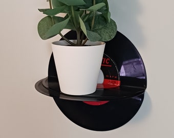 Retro Vinyl Record Wall Decor, Vinyl Record Shelf, Decorative Floating Wall Shelves, Unique Music Lover Gift