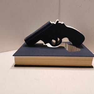 Cut Book Art, Gun Books Man Cave Decor, Office Decor, Book Gun Art, Gifts for Him image 12