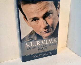 S.U.R.V.I.V.E. Book Prop | Saw Movie Dust Jacket Replica | Bobby Dagen Jigsaw Book | Saw Franchise Decor