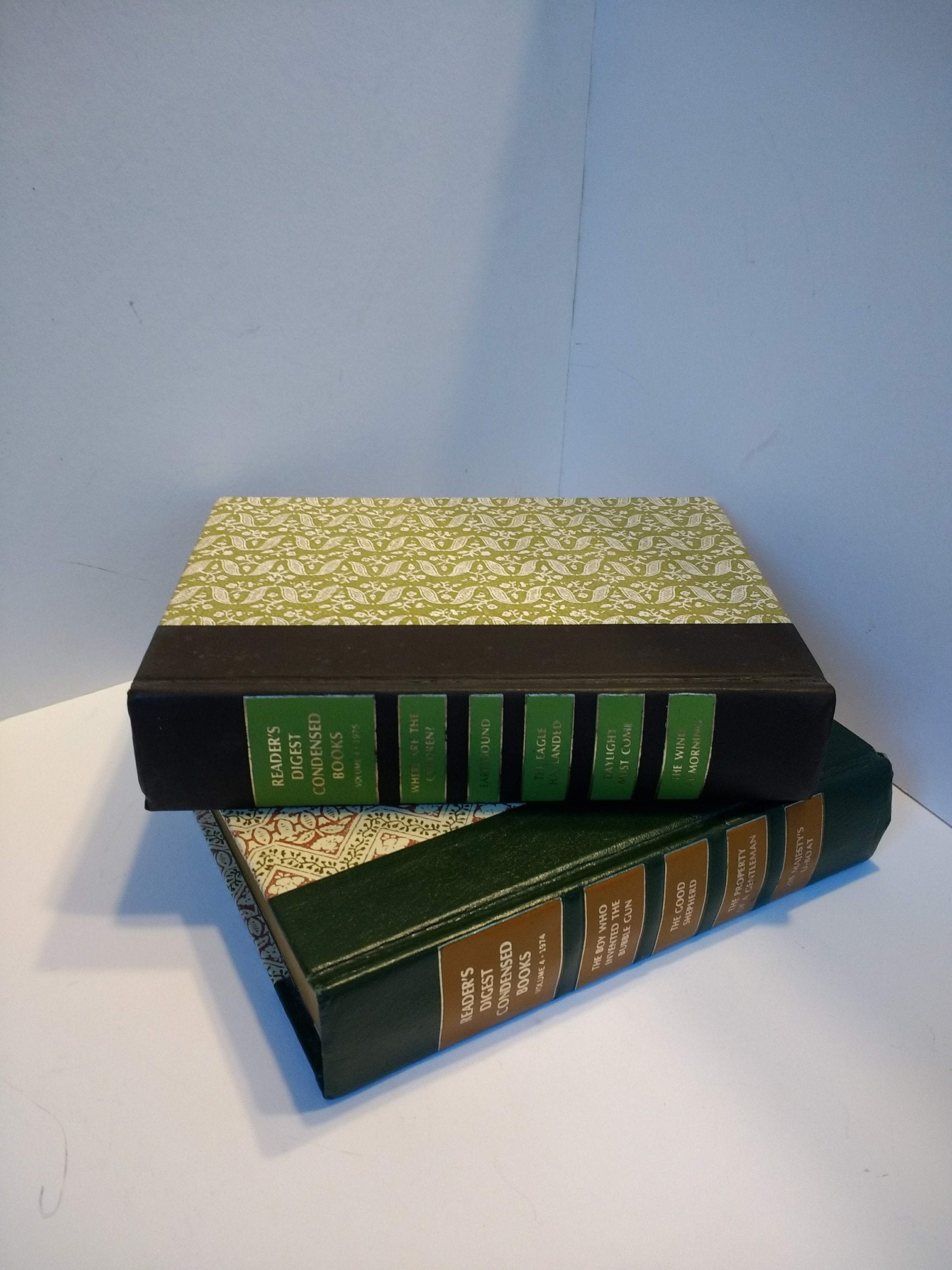 Hollow Book Safes Made From Vintage Reader's Digest Books, Book Lover Gift, Groomsman Gift, Bridesmaids Gift