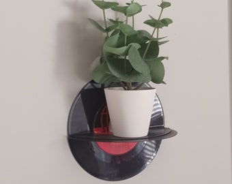 Retro Vinyl Record Wall Decor, Vinyl Record Shelf, Decorative Floating Wall Shelves, Unique Music Lover Gift