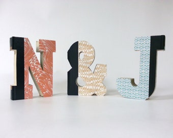 Cut Book Letters, Decorative Vintage Books, Hand Cut Book Letters for Wedding Gifts or House Warming Gifts