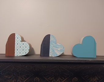 Mini Heart Book Art: Decorative Book Sculpture