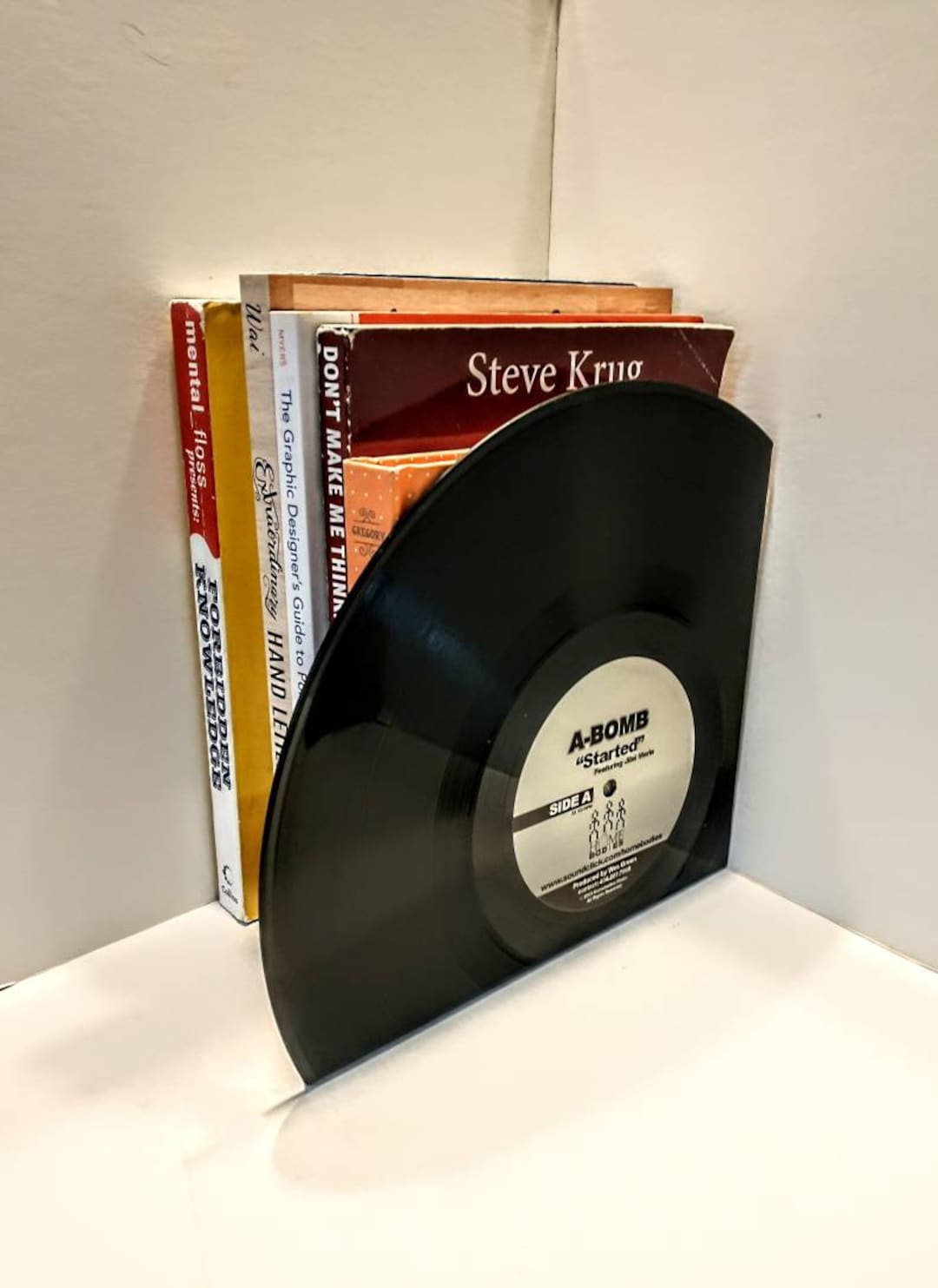 Vinyl Record Bookends, Vintage Vinyl Records, Unique Bookends, Great