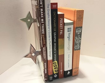 Ninja Star Magnetic Bookends: Book Nerd Gift