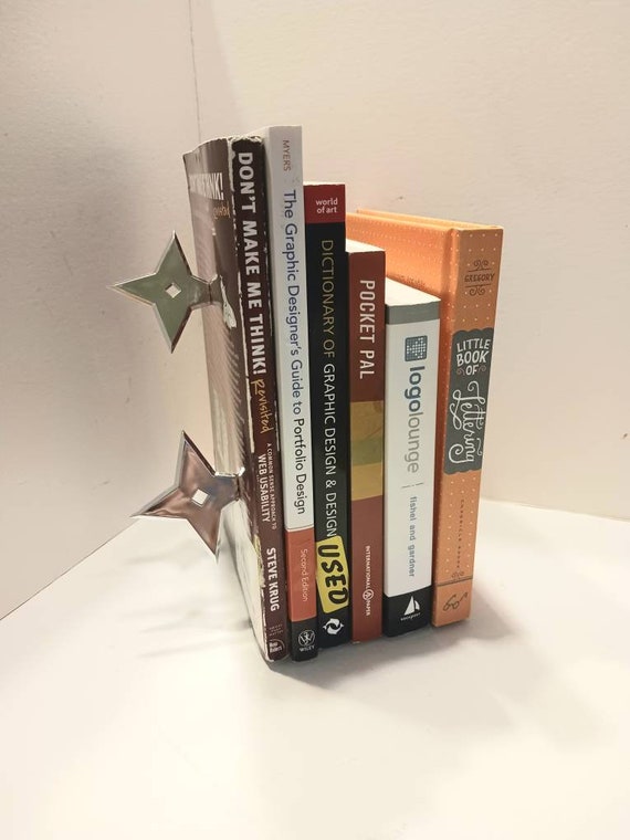 Ninja Star Magnetic Bookends: Book Nerd Gift