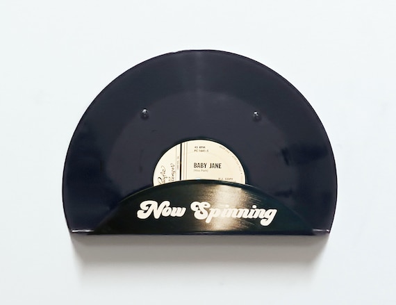 Vinyl Record Holder, Now Playing Wall Display, Upcycled Vinyl Record Shelf Display, Record shelf, Now Spinning Vinyl Record Stand