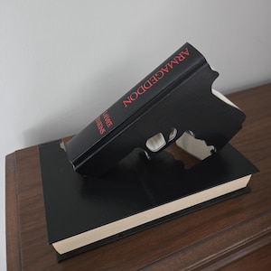 Cut Book Art, Gun Books Man Cave Decor, Office Decor, Book Gun Art, Gifts for Him image 4