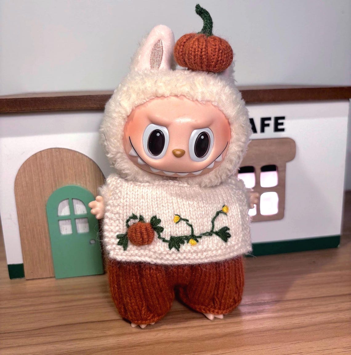 POP Mart: Labubu Clothes; Labub Outfits Labubu Pumpkin 3pcs Set(no Doll ...