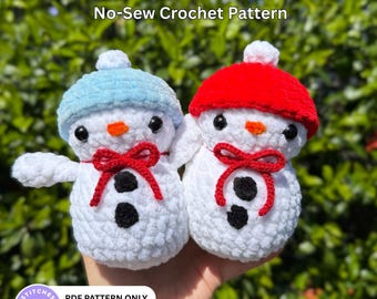 Schneemann No-Sew Häkelanleitung