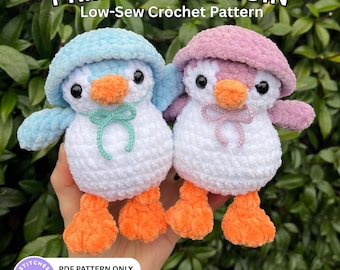 Prim the Penguin Low-Sew Häkelanleitung