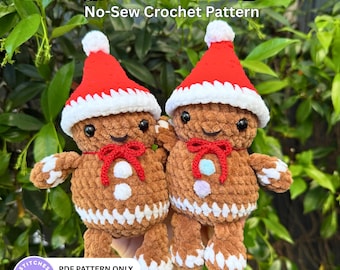 Lebkuchen No-Sew Häkelanleitung