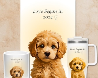 Custom Pet Portrait Cat Wall Art Digital Prints Digital Art File Personalised Mug from Photo Ceramic Mug Custom Pet Tumbler Digital Download