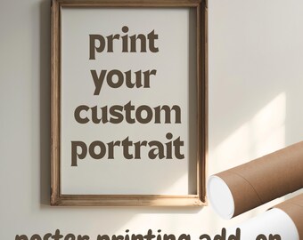 Service d'impression d'affiches - Imprimez votre portrait numérique personnalisé