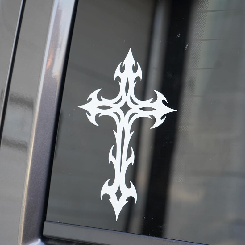 Cross | Car Sticker Vinyl Decal | Windows Laptops Etc - Etsy