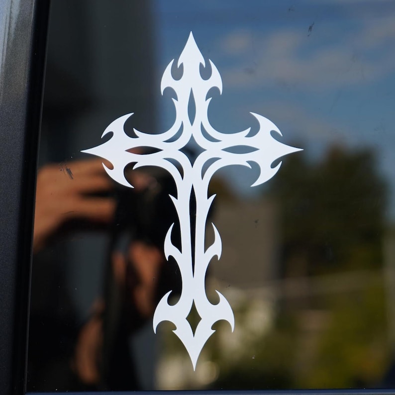 Cross | Car Sticker Vinyl Decal | Windows Laptops Etc - Etsy