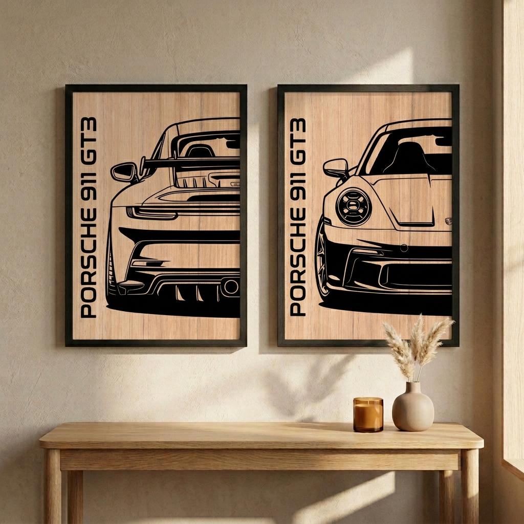 ポルシェステンシル額 Porsche 911 Stencil - Etsy