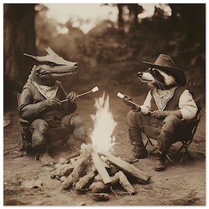 Cowboy Wake: Il drago e il procione – Poster artistico – Edizione studio | Inchiostro di Arkantel