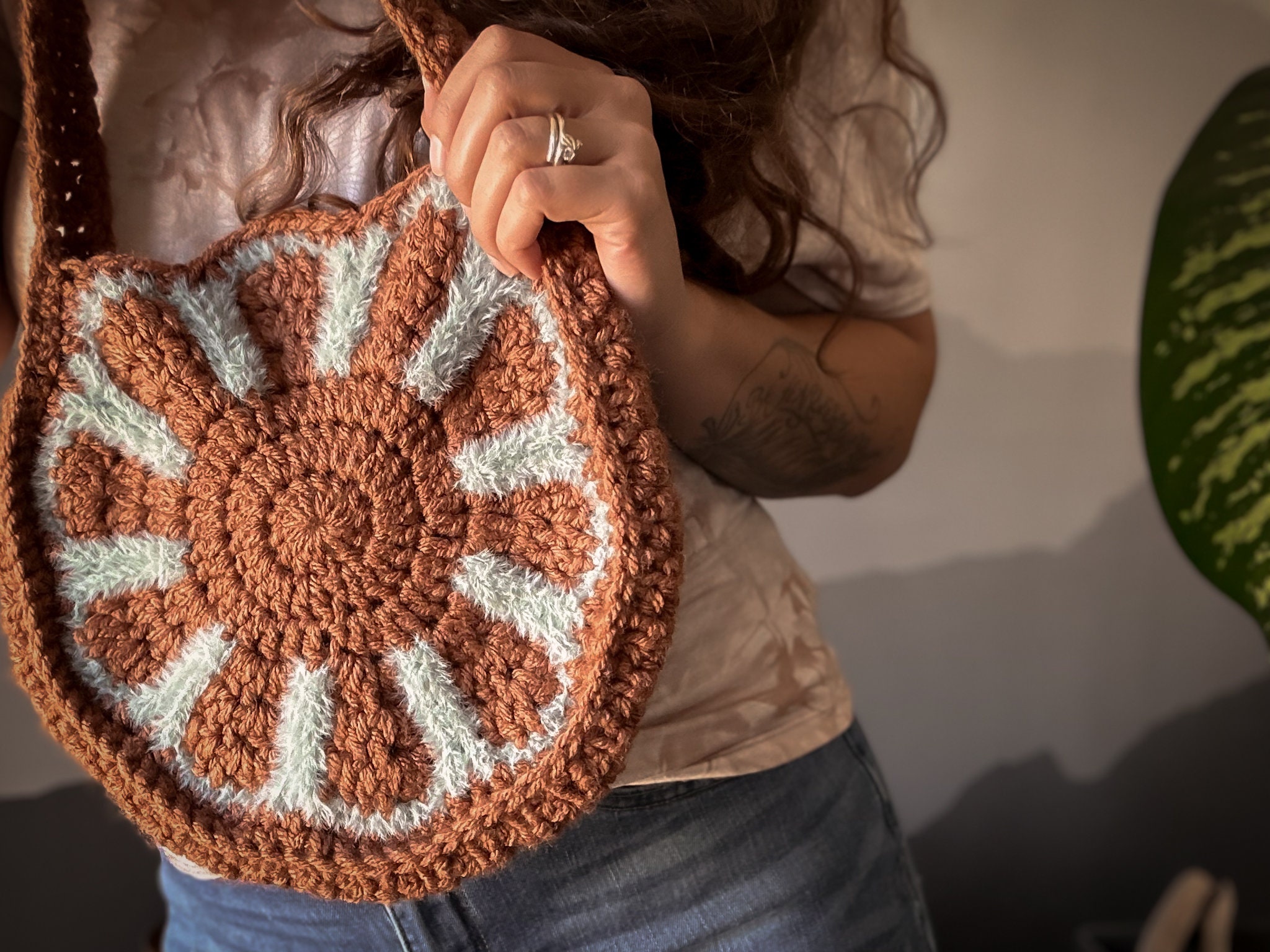 32 Boho Bag Crochet Patterns for Fringe, Florals, and Everyday Texture 9 Soul Flower Bag Crochet