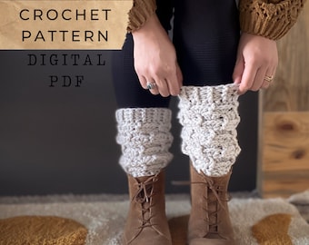 Columbia Boot Sox // Crochet pattern, Boot cuffs, Boot Socks, Leg warmers, Boot toppers, Faux Socks, Warmers, Ankle, Socks, Tzigns