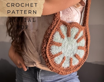 Soul Flower Bag Crochet Pattern - Flower Tote, Crochet boho bag (PDF Pattern)