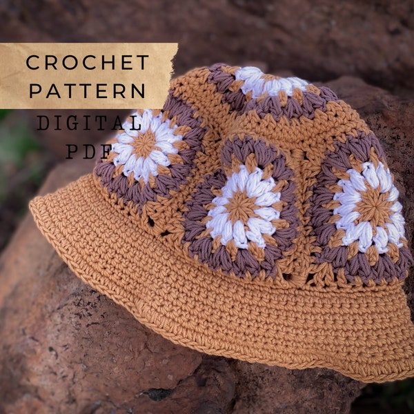 Cascade Bucket Hat // Crochet pattern, Bucket Hat, Hat, Summer Hat, Floppy Hat, Sun hat, Sunhat, Cotton, Tzigns