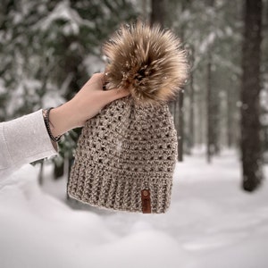 Cascade Slouch 2.0 Slouchy beanie, Slouchy hat, hat, beanie, winter, pom pom image 2