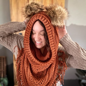 Ewok Hood // Size Toddler-5XL, Star Wars, Ewok, Ewok Hat, Ewok costume, Star Wars costume, Bear costume, Bear Hood, Hooded Scarf, Hood Scarf