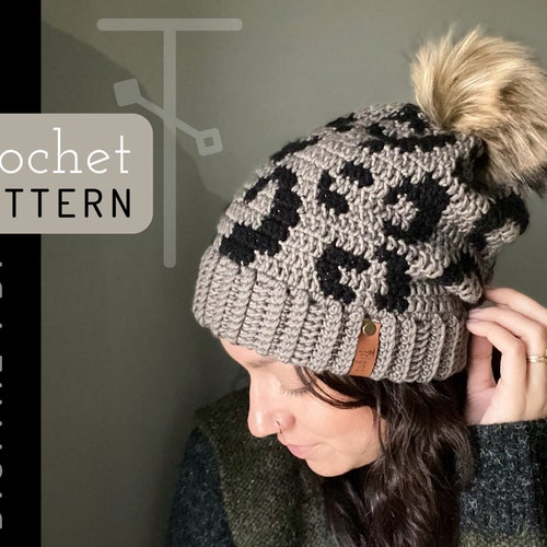 Crochet Pattern Leopard Print Cheetah 