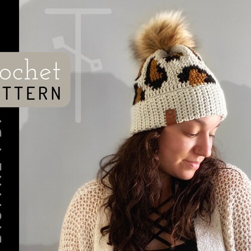 Leopard FITTED Beanie // 3 Sizes 