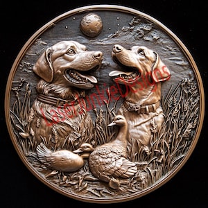 Labrador Vogel Hunde Tiefenkarte