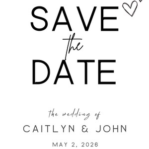 Save the date- Wedding Invitation