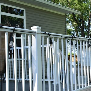 Deck Railing Light Clips (Compatible with Afco Aluminum Railing)