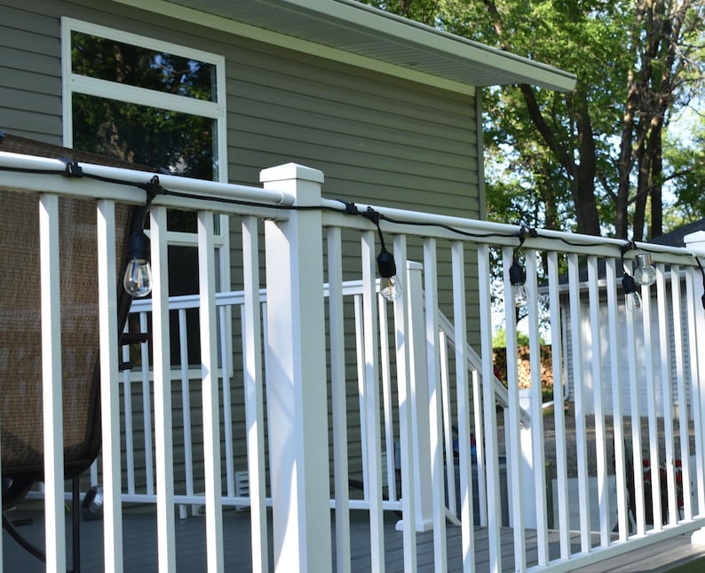 Deck Railing Light Clips (Compatible with Afco Aluminum Railing) image 1