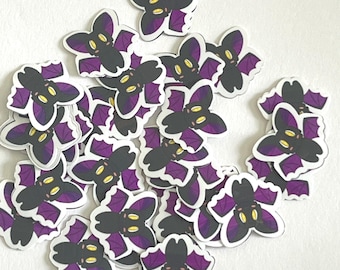 Pegatinas impermeables de murciélago bebé, juego de 4