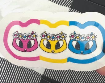 pegatina de gato pansexual