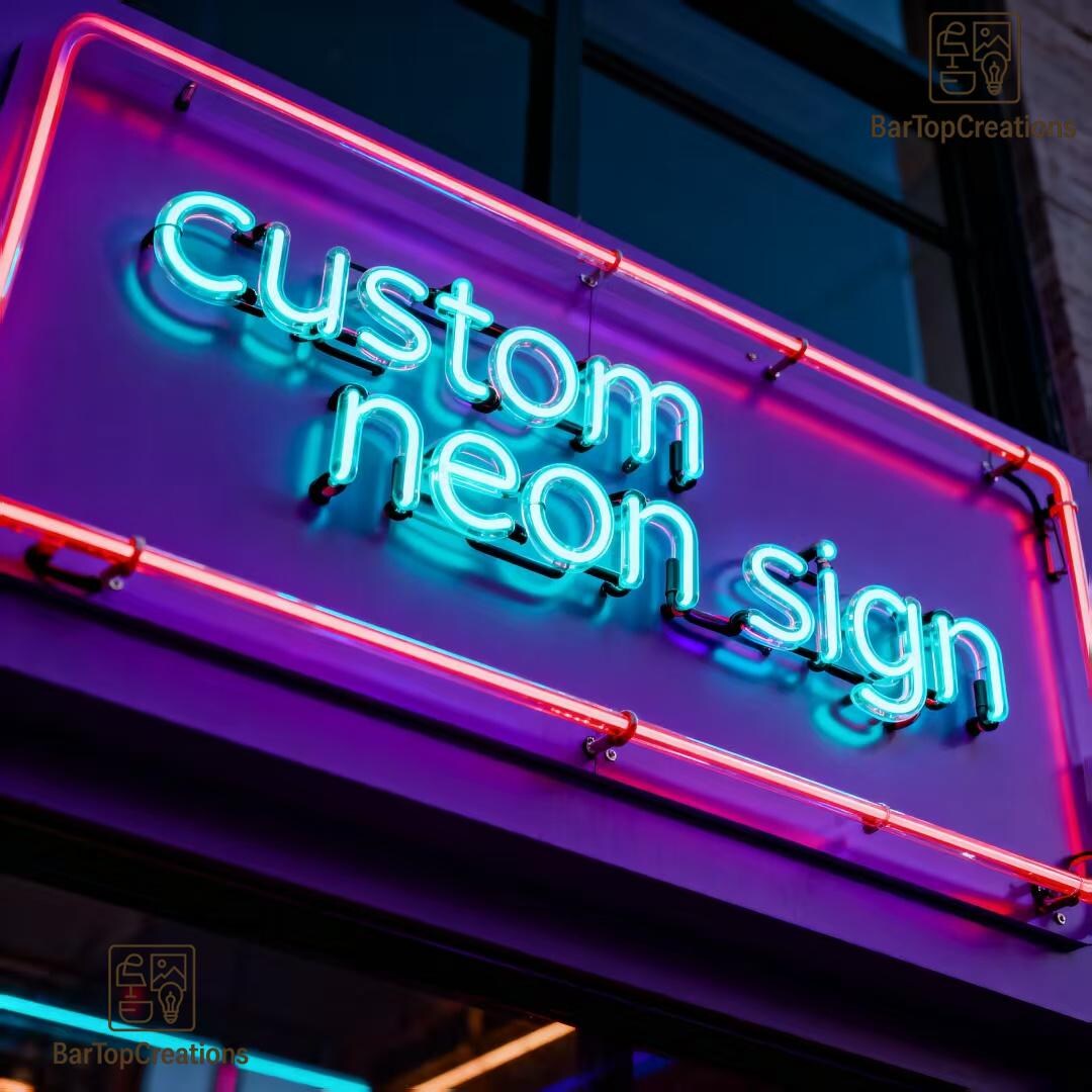 Custom Neon Sign – Personalized Glass or LED Neon Light, Your Design ...