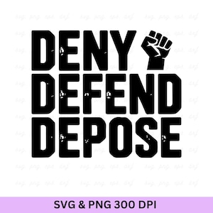 Nega, Difendi, Deponi SVG: Design politico antirazzista (download digitale)