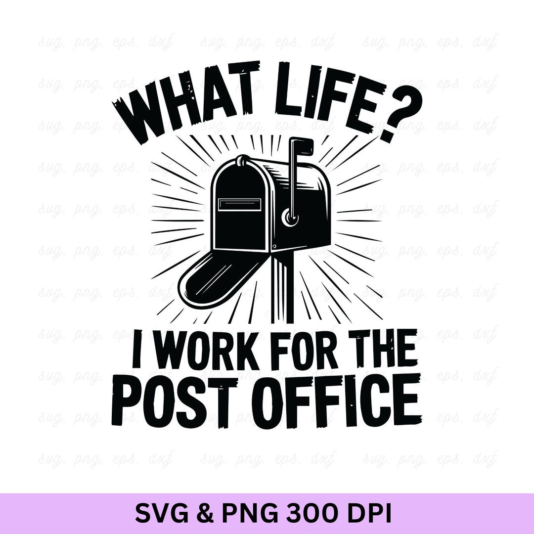 Posted Svg Mail Carrier SVG: Post Office, Mailbox Design (digital Download, Cricut ...