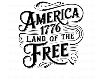 America 1776 SVG: Patriotic USA Flag Design (Digital Download