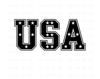 USA Flag SVG, Patriotic Shirt Design (Digital Download)
