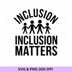 Inclusie is van belang Svg, shirt autisme acceptatie, Autism Awareness Svg, Autism Love Shirt, Autisme Shirt, Autistic Pride Shirt, Autism Mom Svg