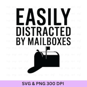 郵便受けに気を取られやすい SVG、郵便受け SVG、郵便局員 SVG、郵便配達員へのギフト、郵便局のギフト、郵便配達員、郵便局員のシャツ